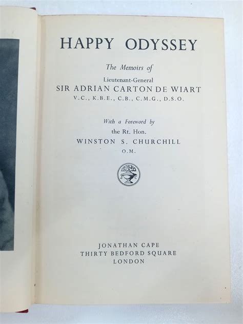 Happy Odyssey Adrian Carton De Wiart 2