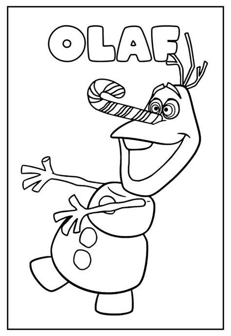 Desenhos De Olaf Para Colorir Bora Colorir