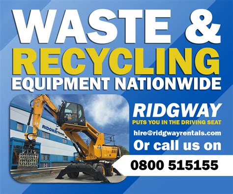 Waste And Recycling Equipment Available Nationwide From Ridgway Rentals