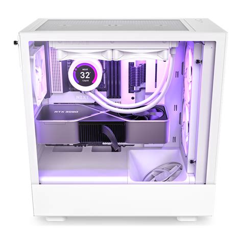 Nzxt H Elite Matte White Kabinett Miditower Hvit Billig