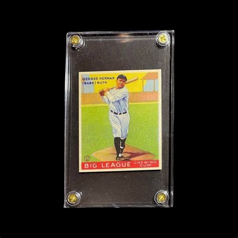 Goudey Babe Ruth Hof In Screw Holder Selling As Reprint Etsy