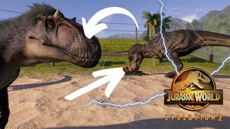 Yutyrannus Vs T Rex En Jurassic World Evolution 2 Feather Dinosaurs Pack La Isla Youtube