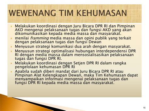 Ppt Pengelolaan Kehumasan Di Dpr Ri Oleh Sekretaris Jenderal Dpr