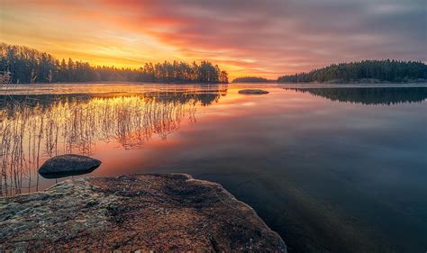 Vättern Lake ,before Sunrise , Sweden. Photograph by Anton Calpagiu ...