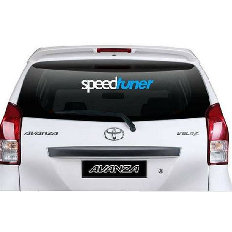 jual stiker kaca belakang mobil speedtuner shopee indonesia