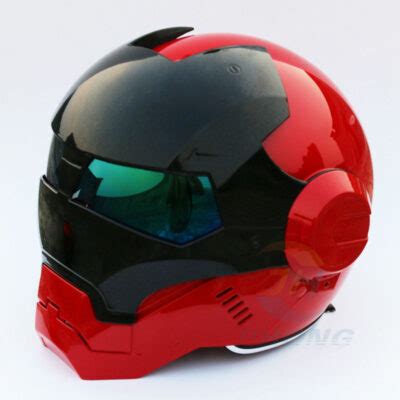 Bright Red Black Masei Ironman Motorcycle Helmet Jpmotorcyclehelmet