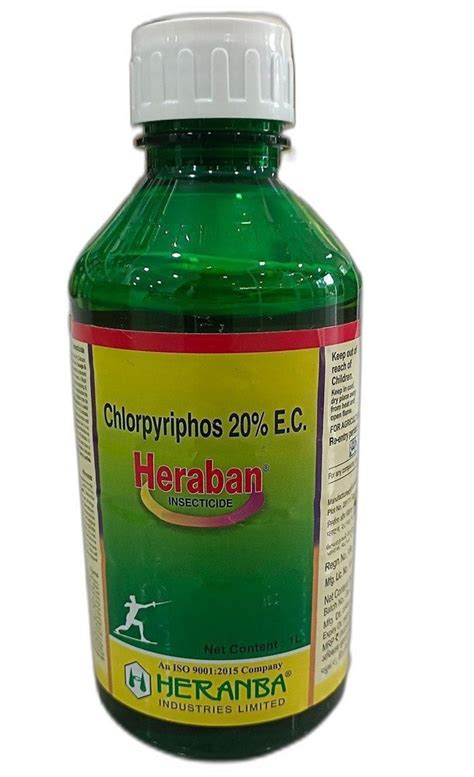 1litre Heraban Insecticide Bottle Chlorpyriphos 20 Ec At Rs 380