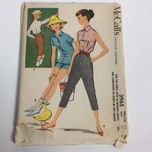 McCalls Other Mccalls Vintage Sewing Pattern 3965 Womens 956