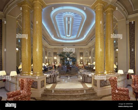 Opulent Hotel Lobby Stock Photo Alamy