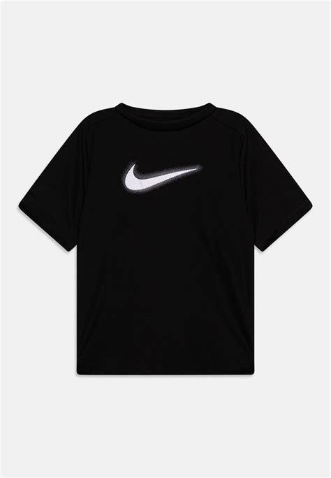 Nike Performance Df Multi Unisex Sport T Shirt Black White Zwart