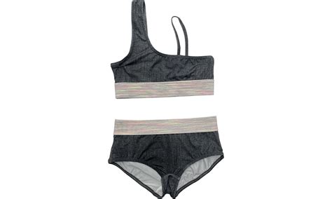Tortue Παιδικό Μαγιό Bikini Set για Κορίτσι Ανθρακί S