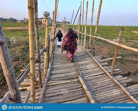 Rural Indian Village Landscape In Jangipur Murshidabad West Bengal