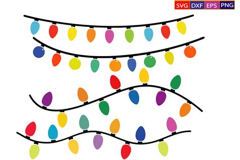 Christmas Lights Svg Graphic By Dev Teching Creative Fabrica