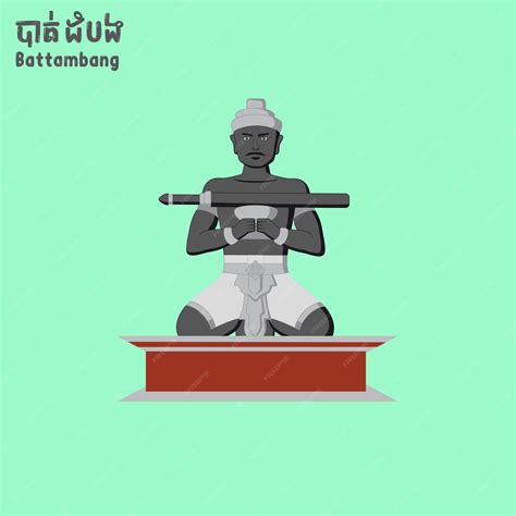 premium vector cambodia battambang province khmer vector