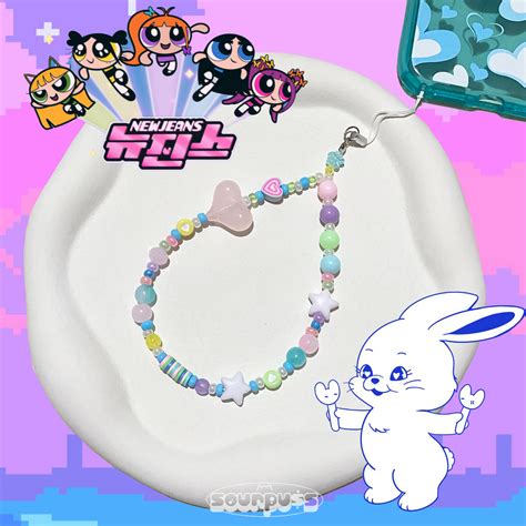 Jual Powerpuff Girls Series X NewJeans Phone Charm Beaded