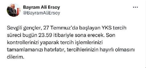 ÖSYM Başkanı Ersoy dan YKS açıklaması En Son Haberler Milliyet