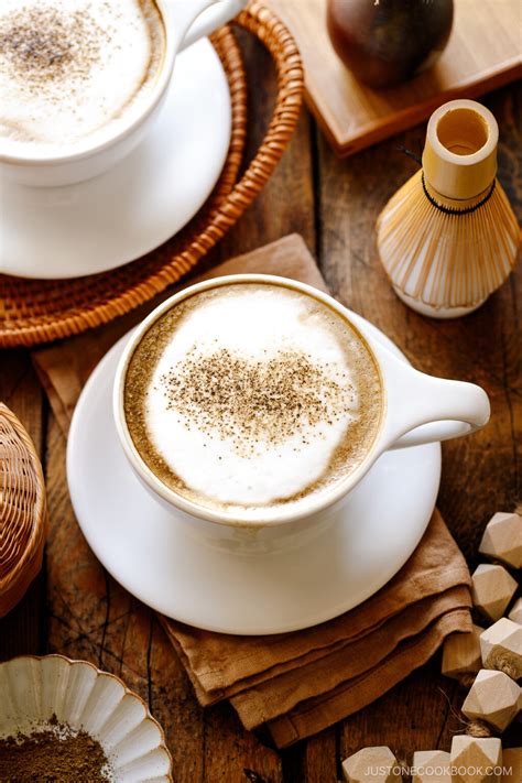 hojicha latte   cookbook