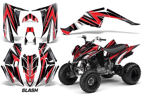 Atv Decal Graphic Kit Quad Sticker Wrap For Yamaha Raptor 350 2004 2014 Slash R Ebay