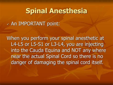 Ppt Spinal Anesthesia Powerpoint Presentation Free Download Id386249