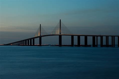 Beautiful Skyway Bridge Pier Fishing Skyway Tampa Bay