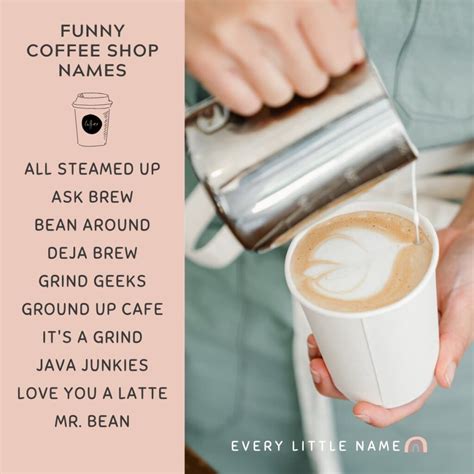 120 Coffee Shop Names (Creative, Cute, and Catchy) - Every Little Name