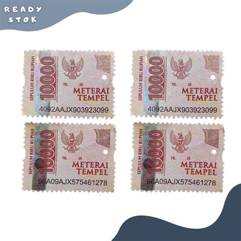 jual materai  original materai pcs shopee indonesia