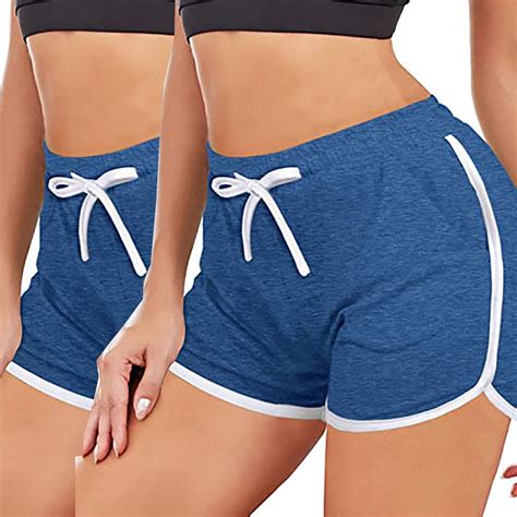 Summer Savings Clearance 2024 Loopsun Womens Shorts 2pc Women High