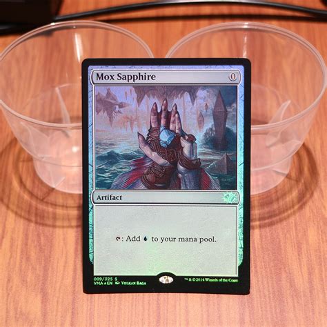 Mox Sapphire Vintage Masters Vma Foil Magic The Gathering Proxy Mtg