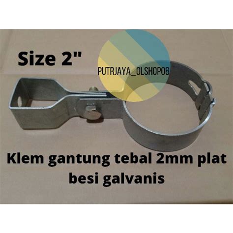 Jual Klem Gantung Hanger Clamp Klem Pipa Gantung Shopee