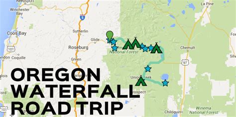 Best Waterfalls In Oregon Map - Allyce Maitilde