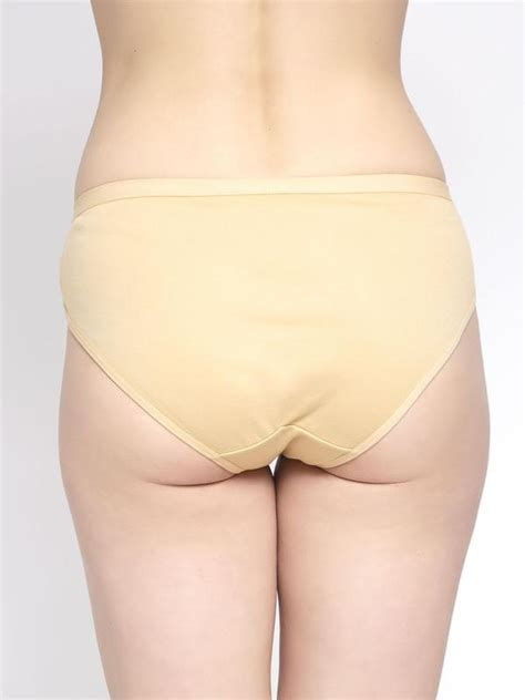 Prettycat Women Beige Cotton Blend Bikini Panty L JioMart