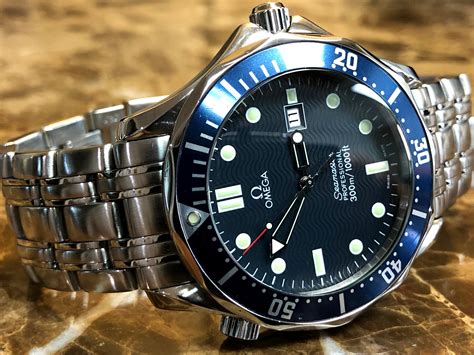 Omega Seamaster 300m Professional Diver Quartz 41mm Blue Wave 007 Model