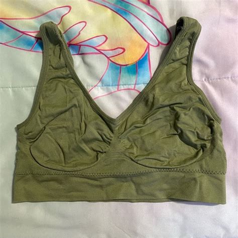 Tops Sage Green Sports Bra Euc Poshmark