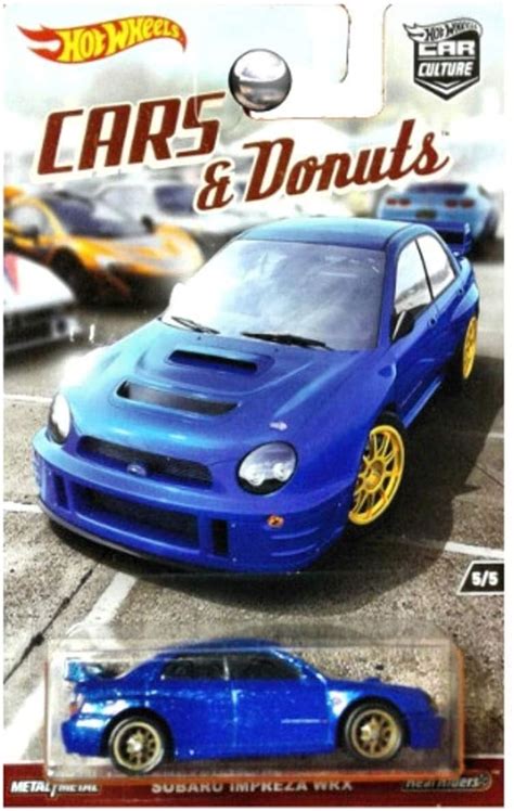 Amazon Hot Wheels Car Culture Cars Donuts Series Blue Subaru