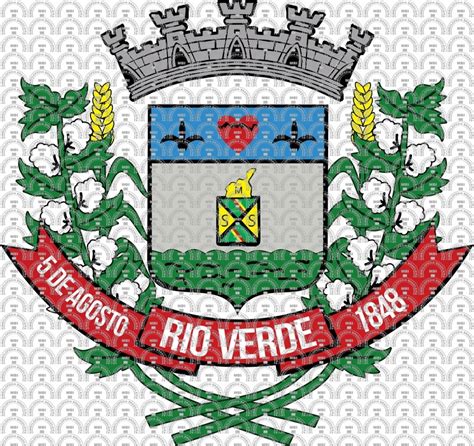 Brasão e Bandeira da Cidade de Rio Verde GO mbi br