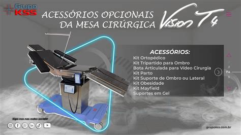 Acessórios Opcionais da Mesa Cirúrgica Vision T4 YouTube