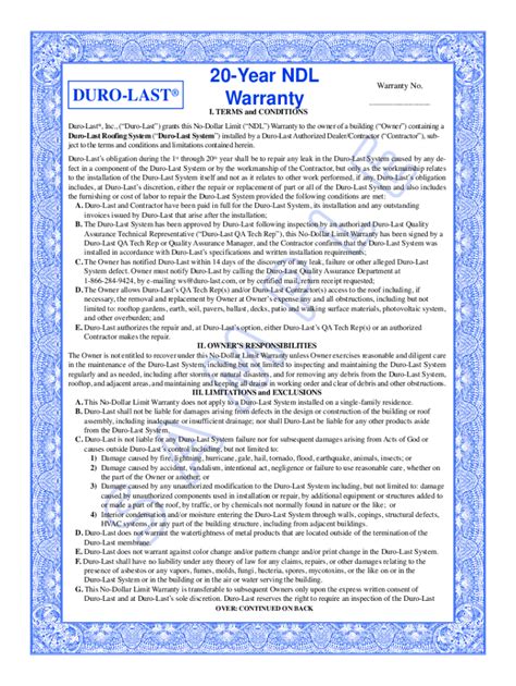 Fillable Online Year Ndl Warranty Core Property Solutions Inc Fax