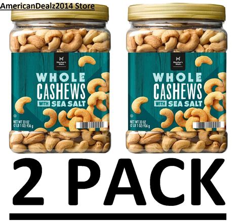 Pack Member S Mark Roasted Whole Cashews With Sea Salt Oz