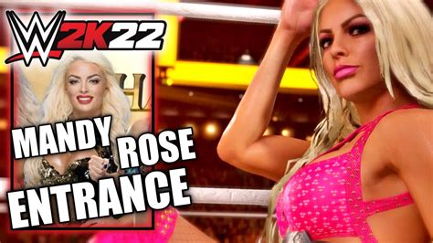 WWE 2K22 Mandy Rose Entrance Cinematic YouTube