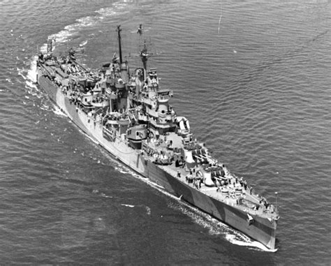 USS Astoria Aerial Photo - June 8, 1944