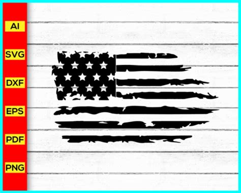 Distressed American Flag Svg Distressed Us Flag Svg 4th Of July Svg Disney Png