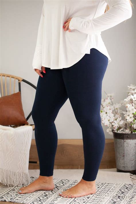 Plus High Waist Long Legging High Waisted Leggings Outfit Blue