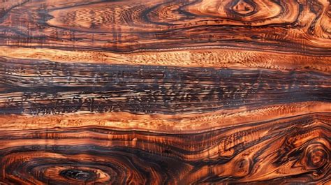 Brazilian Rosewood Wood Texture Premium Ai Generated Image