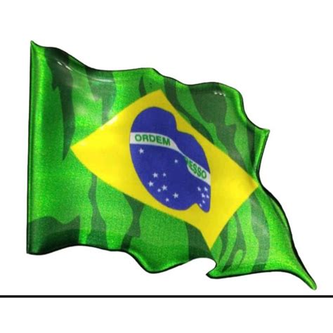 Emblema Bandeira Tremular Resinada Shopee Brasil