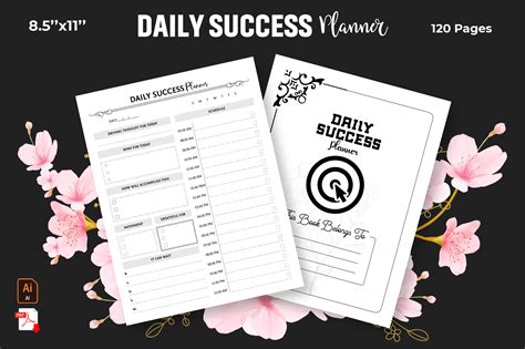 Daily Success Plan KDP Interior Graphic by graphinizeCreative Fabrica