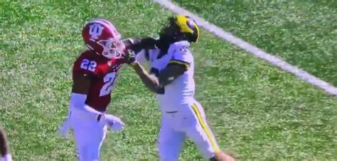 Punches Thrown In Michigan vs. Indiana Game, One Player Ejected (VIDEO)