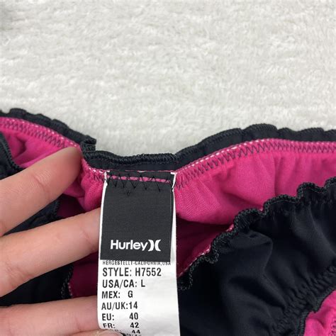 Hurley Women S Black Bikini And Tankini Bottoms Depop