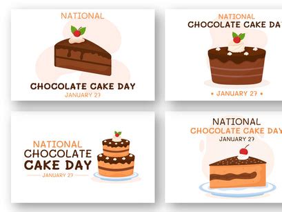 National Chocolate Cake Day Illustration By Denayuneep Epicpxls