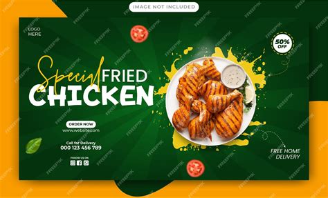 Premium Vector Fried Chicken Delight Menu Promotion Social Media