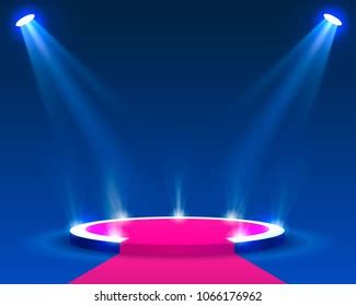 Stage Podium Lighting Stage Podium Scene Stock Vector (Royalty Free) 1066176962 | Shutterstock